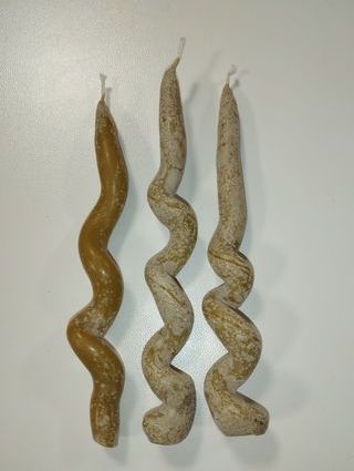 Candele cera d'api artigianali torciglione candela
