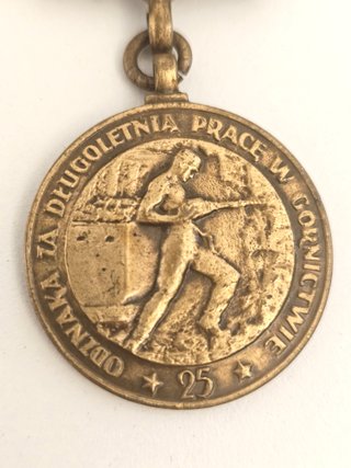 Lote 2 Medallas Polonia Trabajo Minero