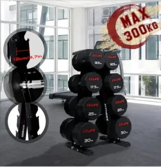 Soporte mancuernero para pesas o mancuernas