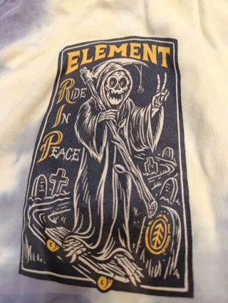 Sudadera Element Tie Dye Amarilla, Gris y Morada