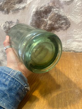 Sifón antiguo Tarrasa Vidrio Verde