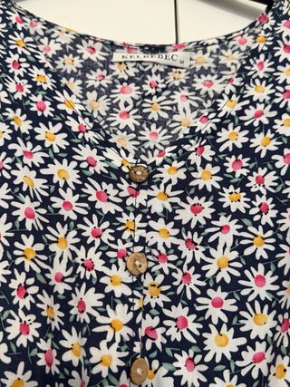 Vestido largo estampado floral