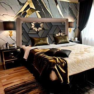 Cabecero de cama elegante