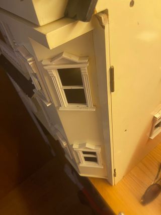 Casita de muñecas grande de madera + muebles