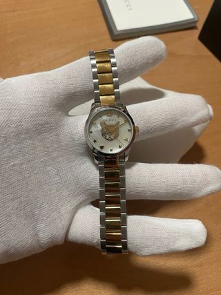 Reloj Gucci G Timeless Mujer Oro y Plata
