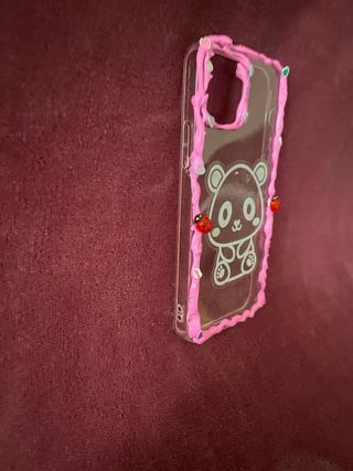 Funda iPhone 12/12Pro Panda Rosa