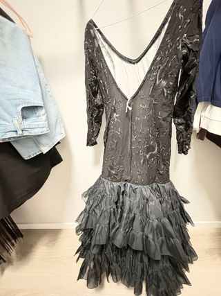 Traje de flamenca negro nuevo