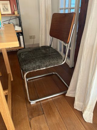 Silla Vintage Madera y Metal