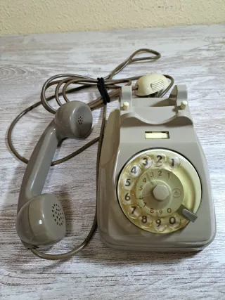 Teléfono Antiguo Siemens Beige Gris