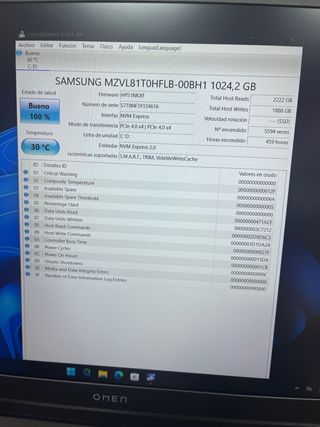 Portátil HP OMEN 16-AP0036NS-CM R9-8940HX #222CNY