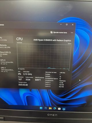Portátil HP OMEN 16-AP0036NS-CM R9-8940HX #222CNY