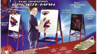 Pizarra Infantil Spiderman 3 en 1