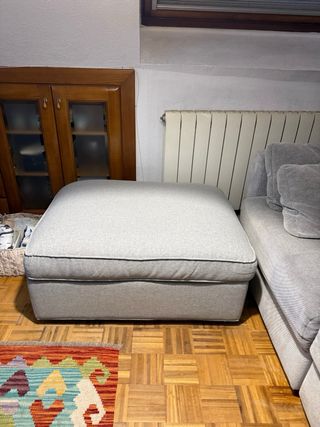Sofá  chaise longue gris