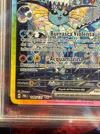 Vaporeon EX Special Illustration Rare PSA 9 ITA