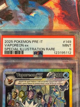 Vaporeon EX Special Illustration Rare PSA 9 ITA