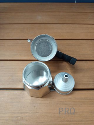 WECOOK! Paola Cafetera Italiana de Aluminio, Express, 3 Taza Café.