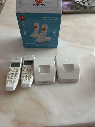 Teléfonos Motorola S120 Duplo Blancos
