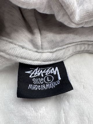 Sudadera Stussy Gris con Logo