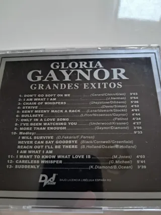 CD Gloria Gaynor Grandes Exitos