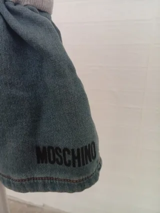 Vestito Moschino Orsetto Denim Bambina 9/12 mesi