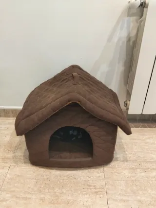 Cama para gato tipo casita