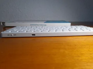 Teclado Inalámbrico TQQ Español Blanco