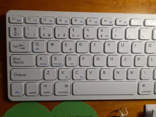 Teclado Inalámbrico TQQ Español Blanco