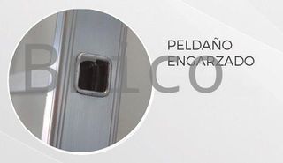 Escalera Aluminio 3x19 - 5+5+5 M - 80x25mm