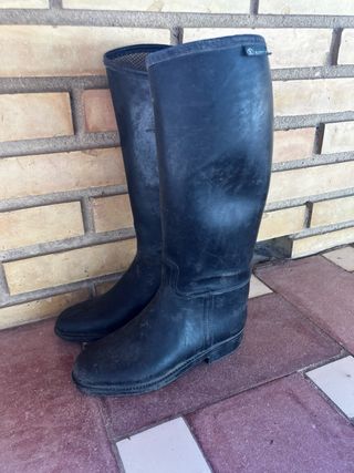 Botas de montar niño alta escuela