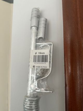 Kit Barra Cortina Plata 16mm (Nuevo)