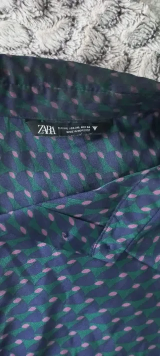 Blusa manga larga estampada