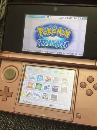 Nintendo 3DS Rosa con Custodia e Giochi