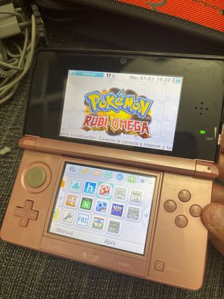 Nintendo 3DS Rosa con Custodia e Giochi