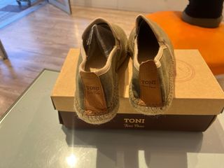 Alpargatas Toni Pons Hombre Caqui Talla 45 Nuevas
