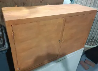 Mueble Alacena Cocina Colgar Madera Años 70