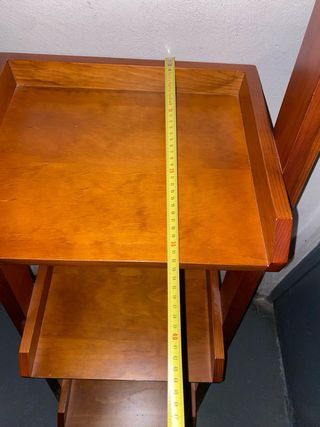 Estantería Escalera Madera Maciza Roble