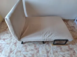 Sofá Cama HOMCOM Beige Terciopelo