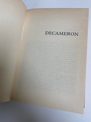Boccaccio. EL DECAMERON