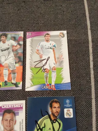 Cromos Firmados Real Madrid