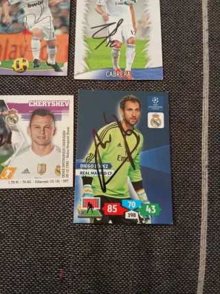 Cromos Firmados Real Madrid