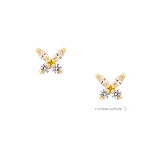 pendientes oro 18k con piedra