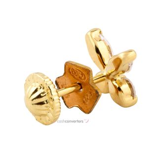 pendientes oro 18k con piedra