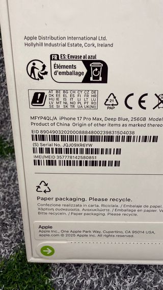 iPhone 17 Pro Max Blu - Nuovo Sigillato