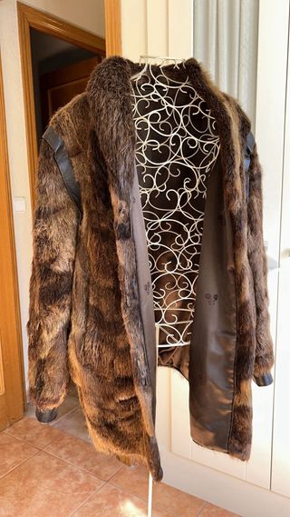 Abrigo de pelo auténtico
