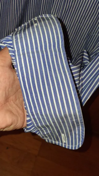 Camisa Paul & Shark Rayas Azul y Blanco