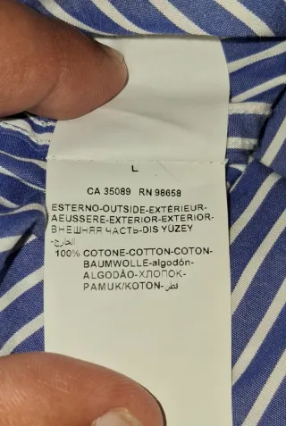 Camisa Paul & Shark Rayas Azul y Blanco