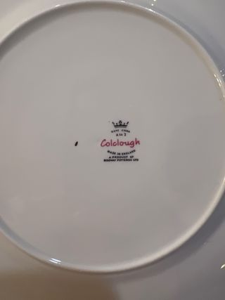 Bandeja porcelana dulce floral dorada