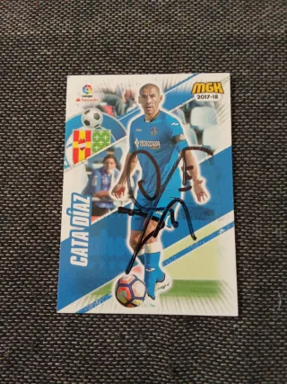 Cromo Firmado Cata Díaz Getafe