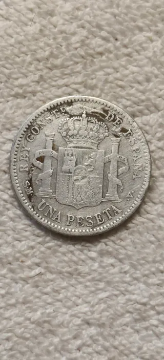 Lote 4 Pesetas Plata Alfonso XIII