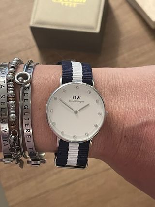 Orologio Daniel Wellington DW con cinturino blu/bi
